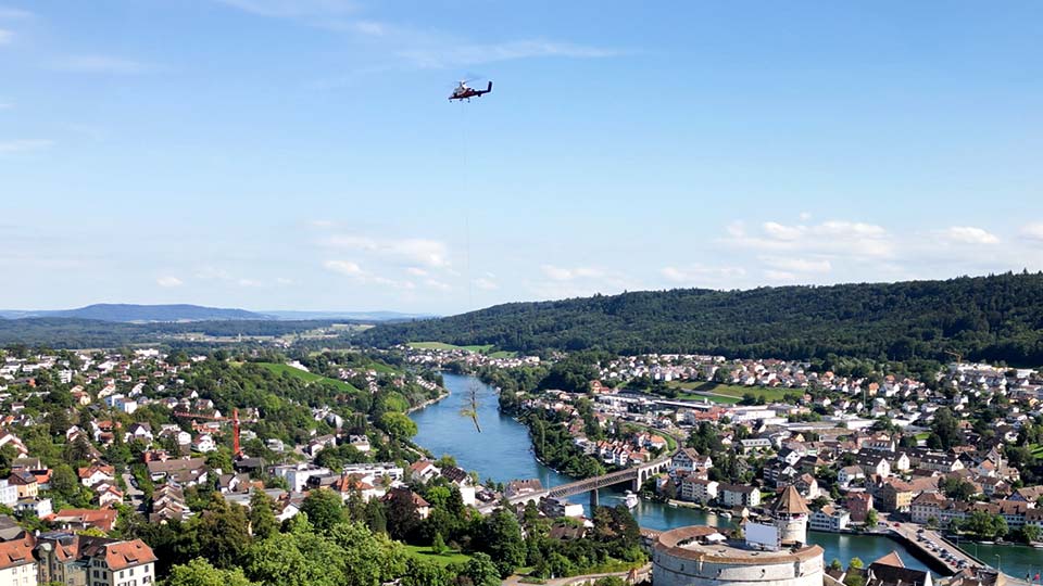 Helikoptereinsatz in Schaffhausen